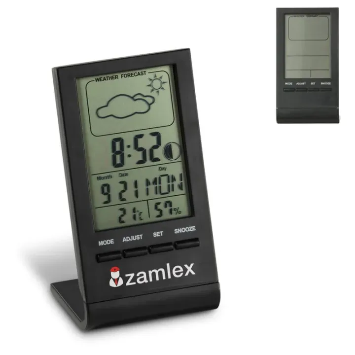 Weather station electronic black - LT91077 (gadzety reklamowe)